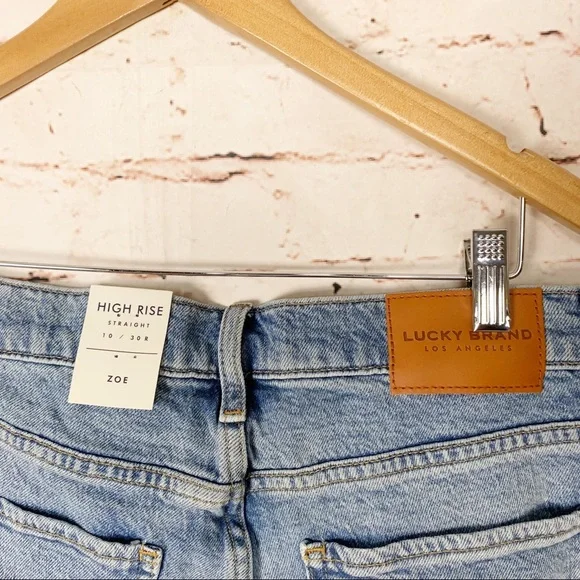 Lucky Brand High Rise Straight Zoe Jeans Size 10 - Picture 6 of 7